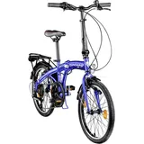 Zündapp Faltrad ZF20 Speed Folder 20 Zoll 6-Gang RH 28,5cm blau