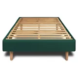 Lattenrost – Samtstoff – Bausatz zur Selbstmontage - 90x190 cm - Grün