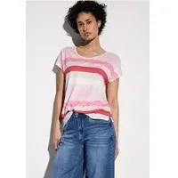 STREET ONE Gestreiftes T-Shirt - Rot