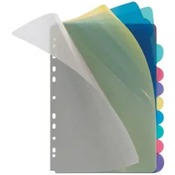 Register, A4, 10-teilig, transparent
