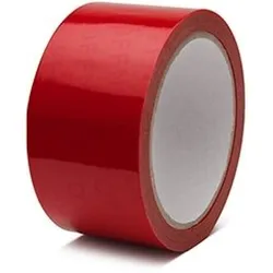 S•K•S 110 Sicherheitsklebeband Sigel rot 50mmx50m, hinterlässt mehrsprachigen Schriftzug „GEÖFFNET“