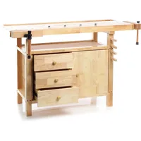 Wiltec Hobelbank 126 x 50 x 84 cm aus