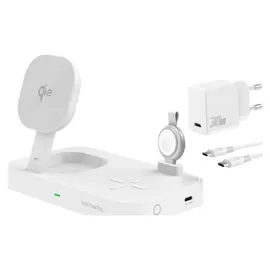4smarts Qi2 Ladestation Trident mit MFi Fast Charger, weiß
