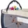 Tectake tectake® Kinder Reisebett, klappbar und höhenverstellbar, 2 Rollen mit Bremsen, inklusive Tragetasche, 132 x 75 x 104 cm