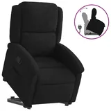 vidaXL Relaxsessel mit Aufstehhilfe Samt 56,1 x 82 x 75,7 cm Schwarz