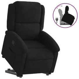 vidaXL Relaxsessel mit Aufstehhilfe Samt 56,1 x 82 x 75,7 cm Schwarz