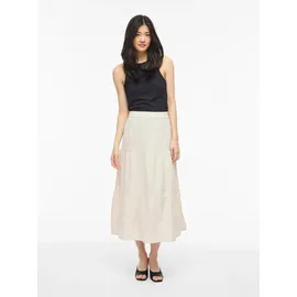 VILA Maxirock Damen Meliert Beige 44