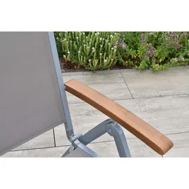 Merxx Naxos Klappsessel 68 x 58,5 x 110,5 cm grau klappbar