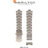 Hamilton Metall Khaki Navy Band-set Edelstahl H695.775.102 - silber