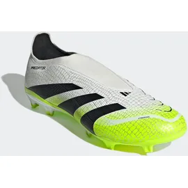 adidas Predator League Laceless Firm/Multi-Ground Herren Cloud White/Core Black/Lucid Lemon 47 1/3