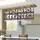 [en.casa] Weinregal 120 x 30 x 85 cm Schwarz/Walnussoptik