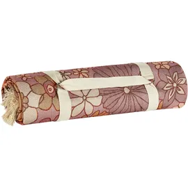 Beliani Picknickdecke LASHARI rosa/beige/rot 200 x 200 cm