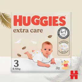 Huggies Extra Care Größe 3 (4-9 kg), Packung mit 96 Stück
