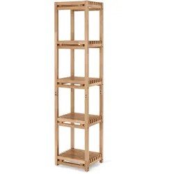 Tchibo - Schmales Standregal - 38,5x34x167cm - braun - Holz