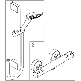 Hansgrohe Croma Select E Vario Combi Set 0,9 m (27082400)