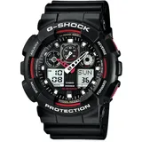 Casio G-Shock Herrenuhr ana-digi schwarz/rot GA-100-1A4ER