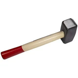 Beast Schlosserhammer, 1000g Fäustel mit Holzgriff, Stahl Kopf