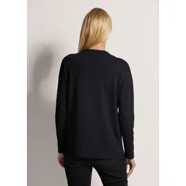 Madeleine Sweatshirt mit Strass-Besatz schwarz 36