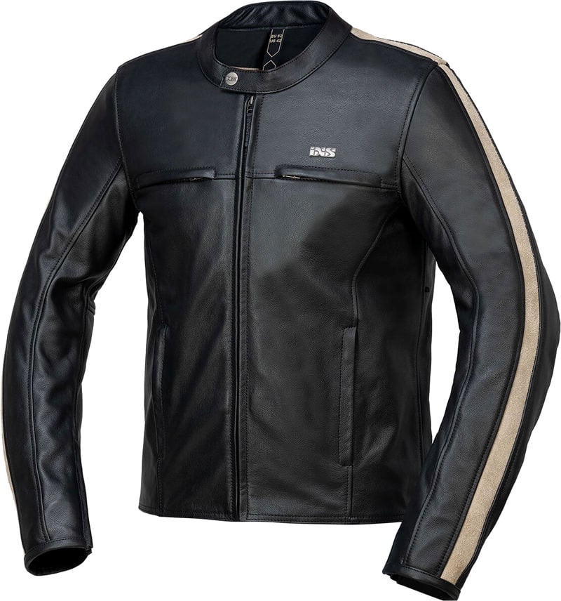 IXS Stripe, veste en cuir - Noir - 50