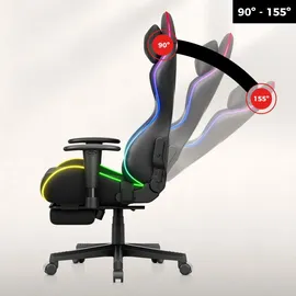 huzaro Force 5.7 RGB Gaming-Stuhl Schwarz