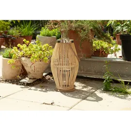 H & S Collection Laterne Kmtp Boho Bambus Beige