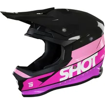Shot Furious Story Motocross Helm, schwarz-pink, Größe XL
