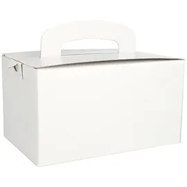Papstar Lunch-Boxen Pappe eckig 12,5 cm x 15,5 cm x 22,5 cm 20 St. Braun