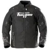 Furygan Neon Kid wasserdichte Kinder Motorradjacke Schwarz 12 Jahre