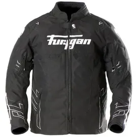 Furygan Neon Kid wasserdichte Kinder Motorradjacke Schwarz 12 Jahre