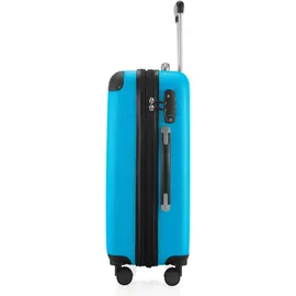 HAUPTSTADTKOFFER Spree 4-Rollen Cabin 55 cm / 34-42 l cyanblau