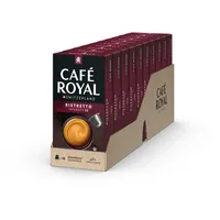 Café Royal Ristretto – Nespresso®-kompatible Kaffeekapseln, 100 % Arabica, intensiv, dunkle Röstung, Intensität 11/12, Rainforest Alliance, 100 Kapseln