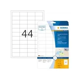 Herma Adressetiketten 4680 transparent 48,3 x 25,4 mm 25 Blatt