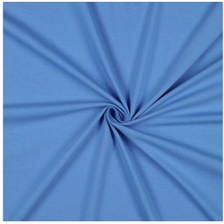 maDDma Stoff 0,5m GOTS Jersey Meterware Jerseystoff Baumwolle, 075 - himmelblau blau