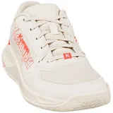 Kempa Hallen-Sport-Schuhe Kourtfly Three W in beige/fluo rot | Gr.: 7