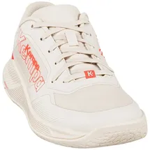 Kempa Hallen-Sport-Schuhe Kourtfly Three W in beige/fluo rot | Gr.: 7