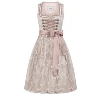 Dirndl NÜBLER "Dirndl midi Tessa", Damen, Gr. 38, EURO, rosa, Obermaterial: 100% Polyester PES., Kleider