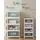 Songmics Organizer auf Rollen, 4 Ebenen, Boxen mit Deckel,