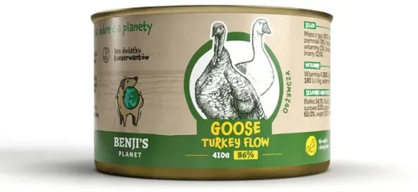 Benji's Planet Goose&Turkey mit Truthahn 410g (Rabatt für Stammkunden 3%)