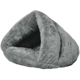 Fesky Haustierhöhle für mittelgroße Hunde, Hundehöhle, Indoor waschbar, grau, Polyester