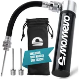 momevo Mini Ballpumpe mit flexiblem Schlauch für Fußball, Basketball, Volleyball, ...