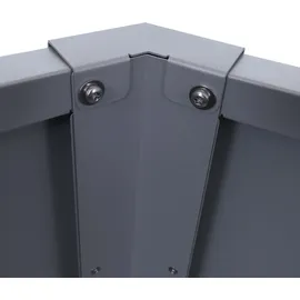 Mendler Hochbeet HWC-P64 286 x 77 x 88 cm Grau