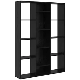 vidaXL Raumteiler Schwarze Eiche 100 x 24 x 140 cm Holzwerkstoff