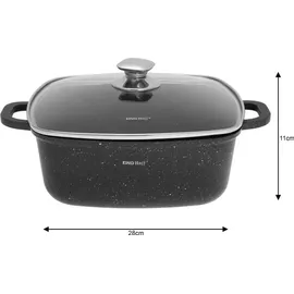 Kinghoff Marmor Kochtopf 28 cm rund