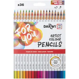 Darwi Klassische Farbstifte 36 St. bunt