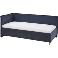 Meise Möbel meise.möbel Polsterbett Fun mit Lattenrost Stoff Blau Dunkelblau 90 x 200 cm