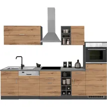 kochstation Küchenzeile KS-Colmar 300 cm grau