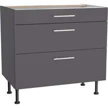 OPTIFIT Unterschrank Ingvar420 90 x 58,4 x 87 cm Anthrazit
