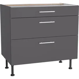 OPTIFIT Unterschrank Ingvar420 90 x 58,4 x 87 cm Anthrazit