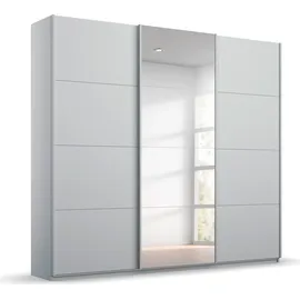 Rauch Schwebetürenschrank RAUCH "Kleiderschrank Schrank Garderobe Wäscheschrank Ankleide OTELI", grau (seidengrau), B:203cm H:229cm T:68cm, Holzwerkstoff, Schränke, Schwebetürenschrank, mit Mittelspiegel, in verschiedenen Dekor- und Hochglanzfarben