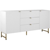 MID.YOU Sideboard Edinburgh Dekor Weiß / Matt